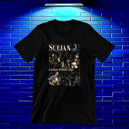 Camiseta Sufjan Stevens – BAMOR – Diseño MERON – Negro
