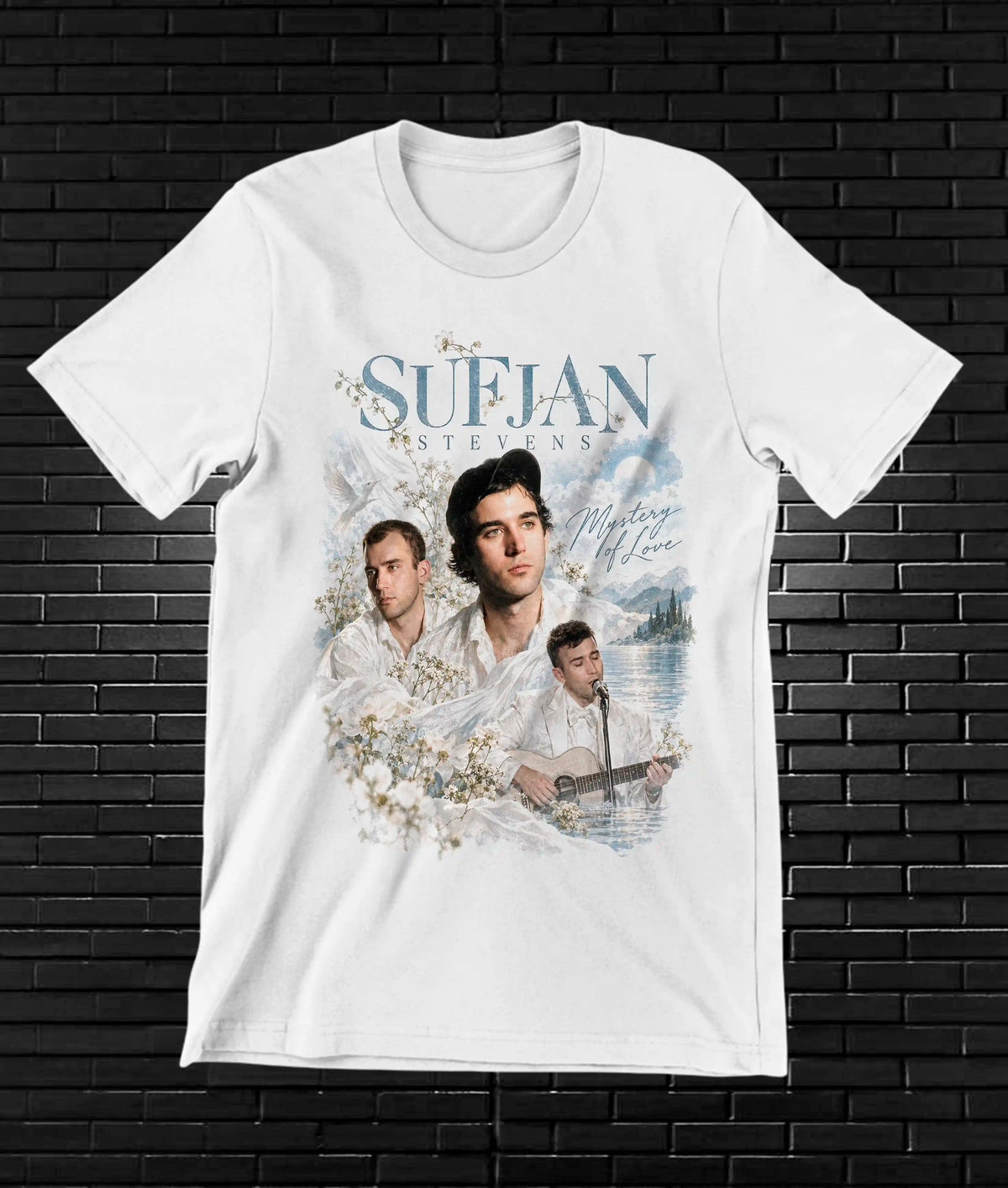 Camiseta Sufjan Stevens – BAMOR – Diseño NIVRA – Blanco