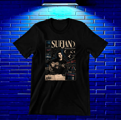 Camiseta Sufjan Stevens – BAMOR – Diseño NIVRA – Negro