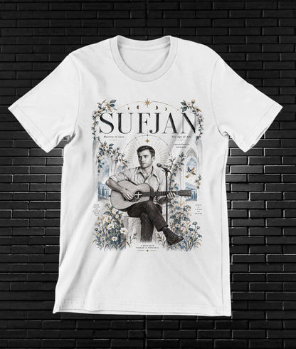 Camiseta Sufjan Stevens – CAMINE – Diseño BAREN – Blanco