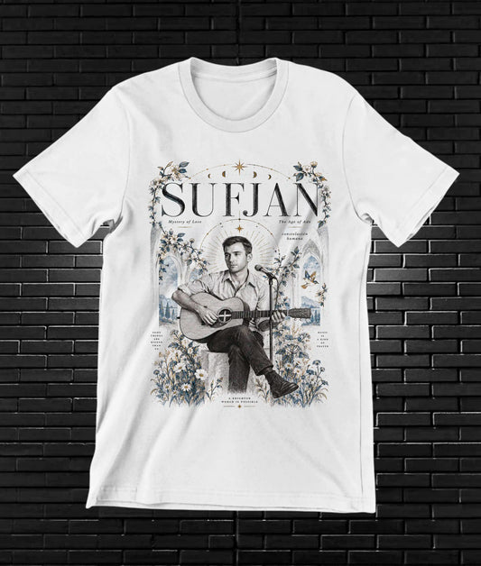 Camiseta Sufjan Stevens – CAMINE – Diseño BAREN – Blanco