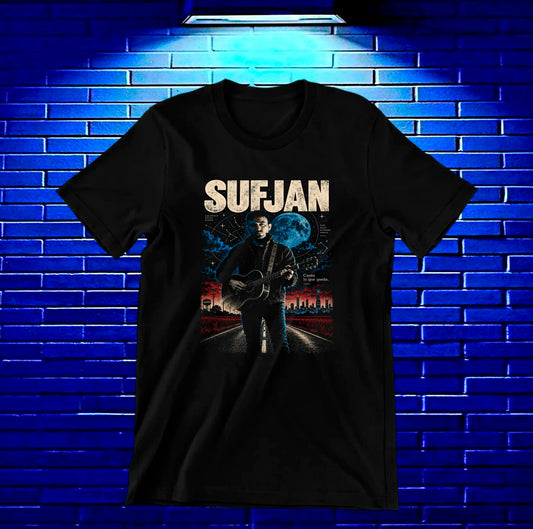 Camiseta Sufjan Stevens – CAMINE – Diseño CAVOX – Negro