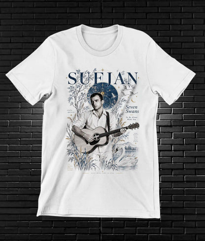 Camiseta Sufjan Stevens – CAMINE – Diseño MERON – Blanco