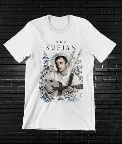 Camiseta Sufjan Stevens – CAMINE – Diseño NIVRA – Blanco