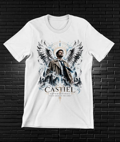 Camiseta Supernatural – BAMOR – Diseño BANIX – Blanco