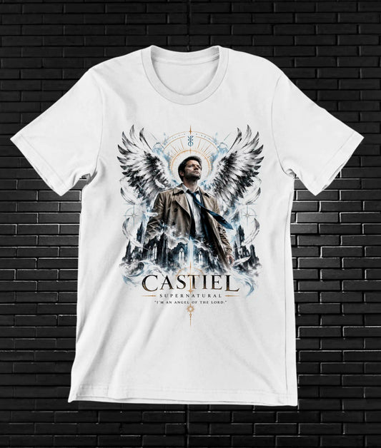 Camiseta Supernatural – BAMOR – Diseño BANIX – Blanco