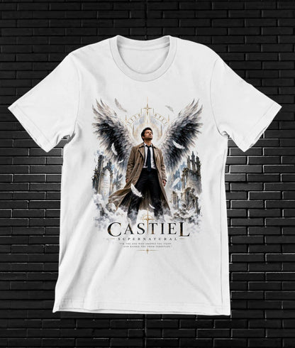 Camiseta Supernatural – CAMINE – Diseño CAVOX – Blanco