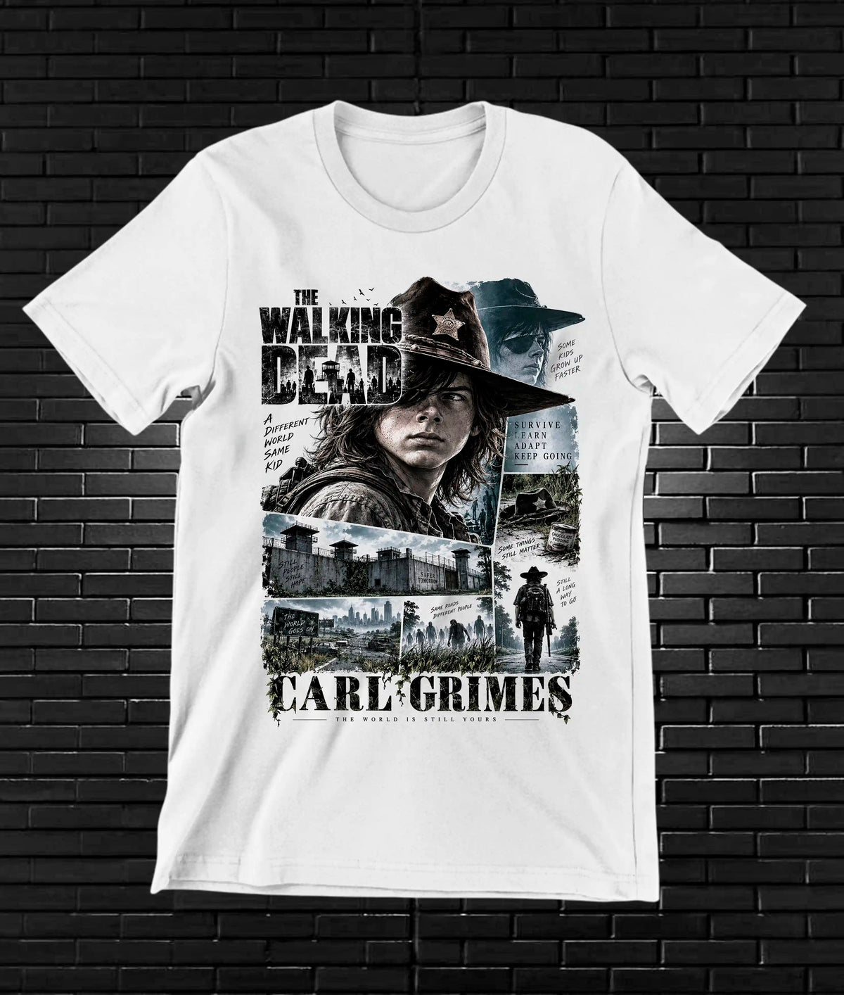 Camiseta The Walking Dead BALOR BAREN Blanco