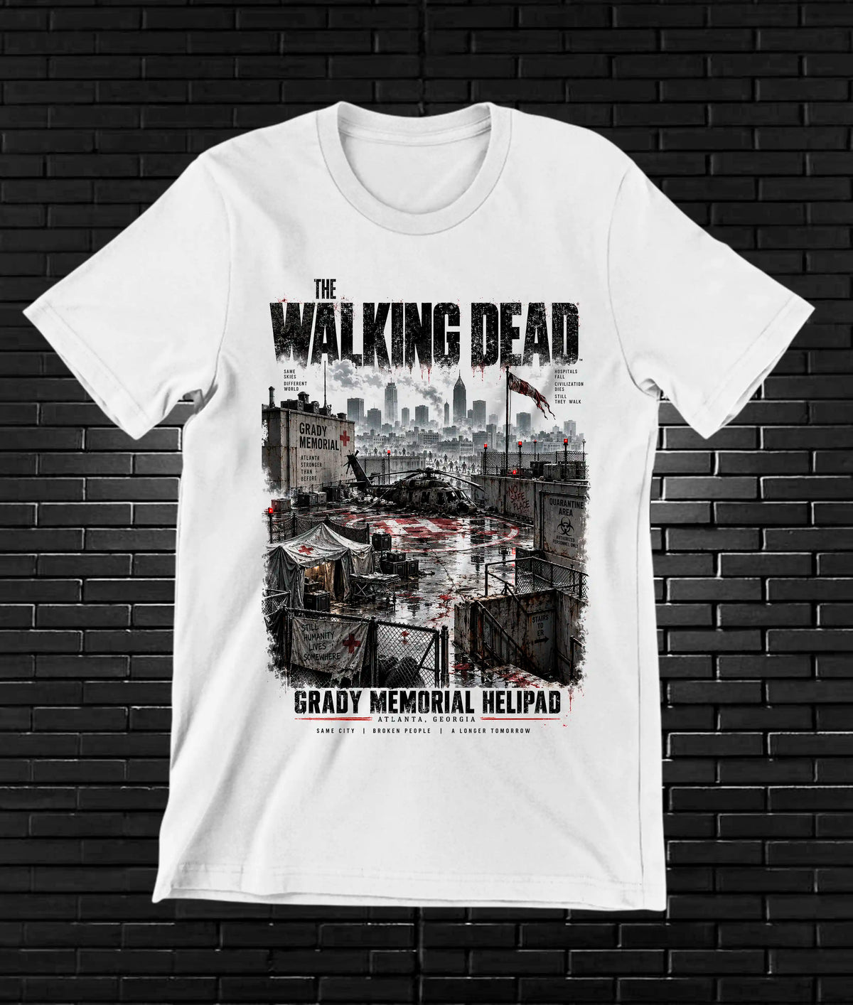 Camiseta The Walking Dead BALOR CAVOX Blanco
