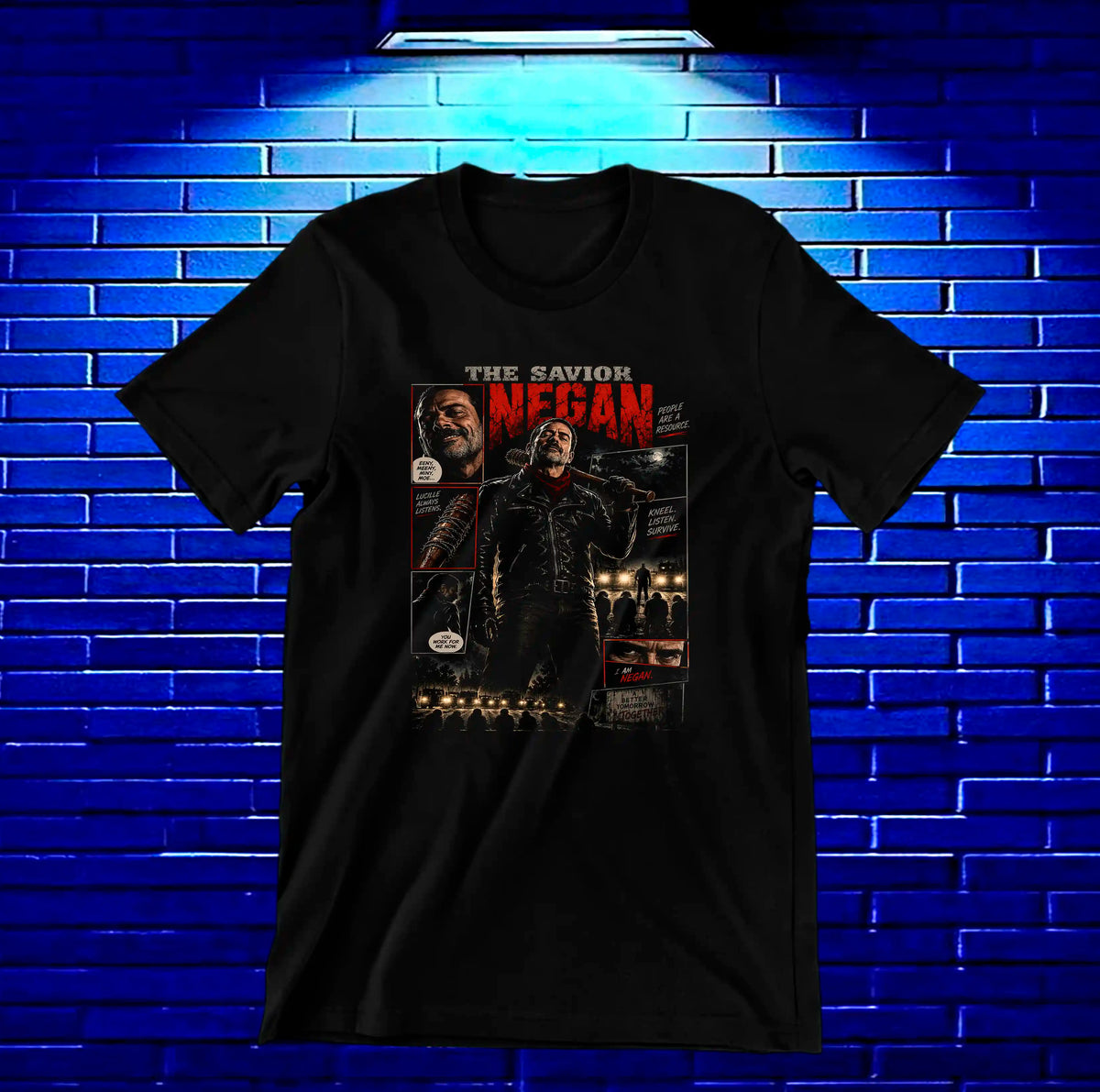 Camiseta The Walking Dead BAMOR BANIX Negro