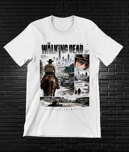Camiseta The Walking Dead BAMOR BAREN Blanco