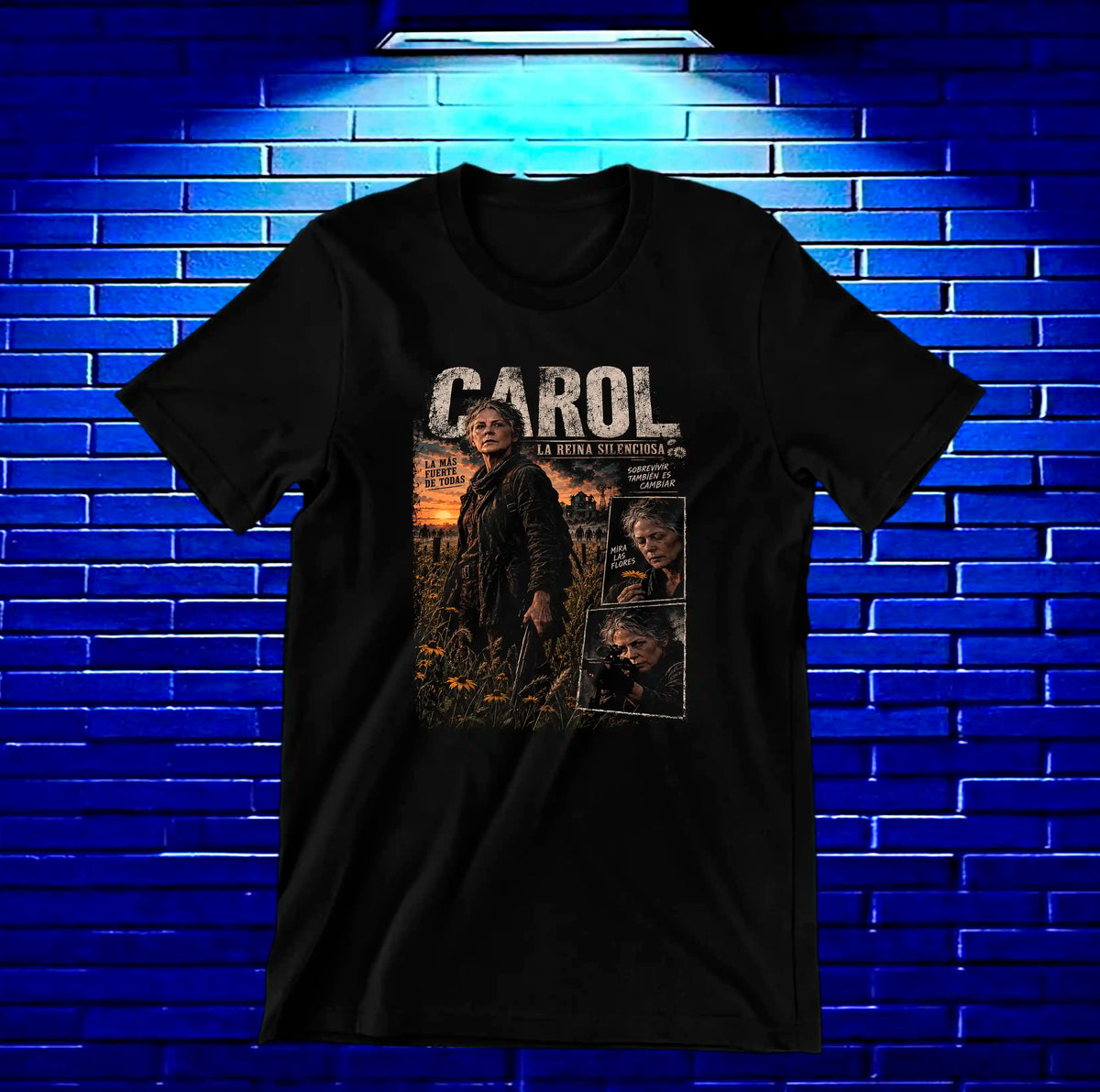 Camiseta The Walking Dead BAMOR BAREN Negro