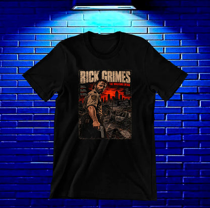 Camiseta The Walking Dead BAMOR MERON Negro