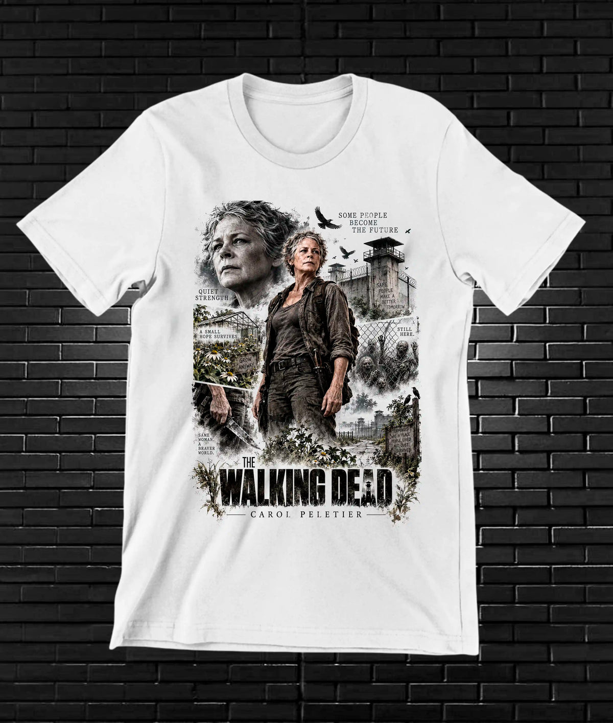 Camiseta The Walking Dead BAMOR NIVRA Blanco