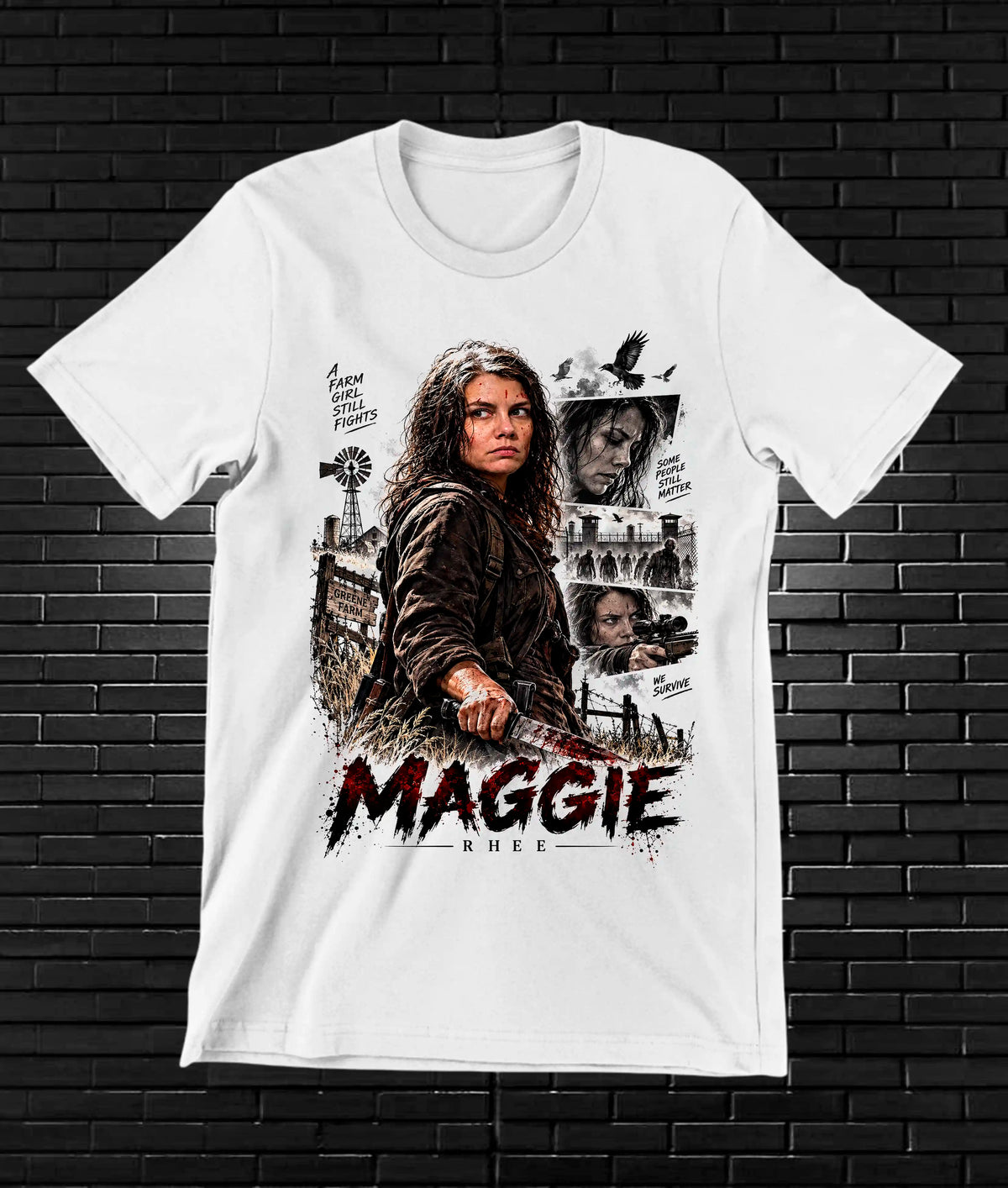 Camiseta The Walking Dead BAXOR MERON Blanco