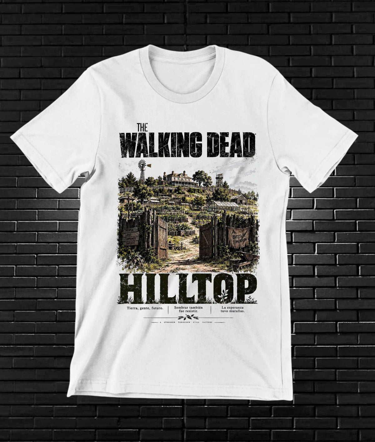 Camiseta The Walking Dead CALEN BAREN Blanco