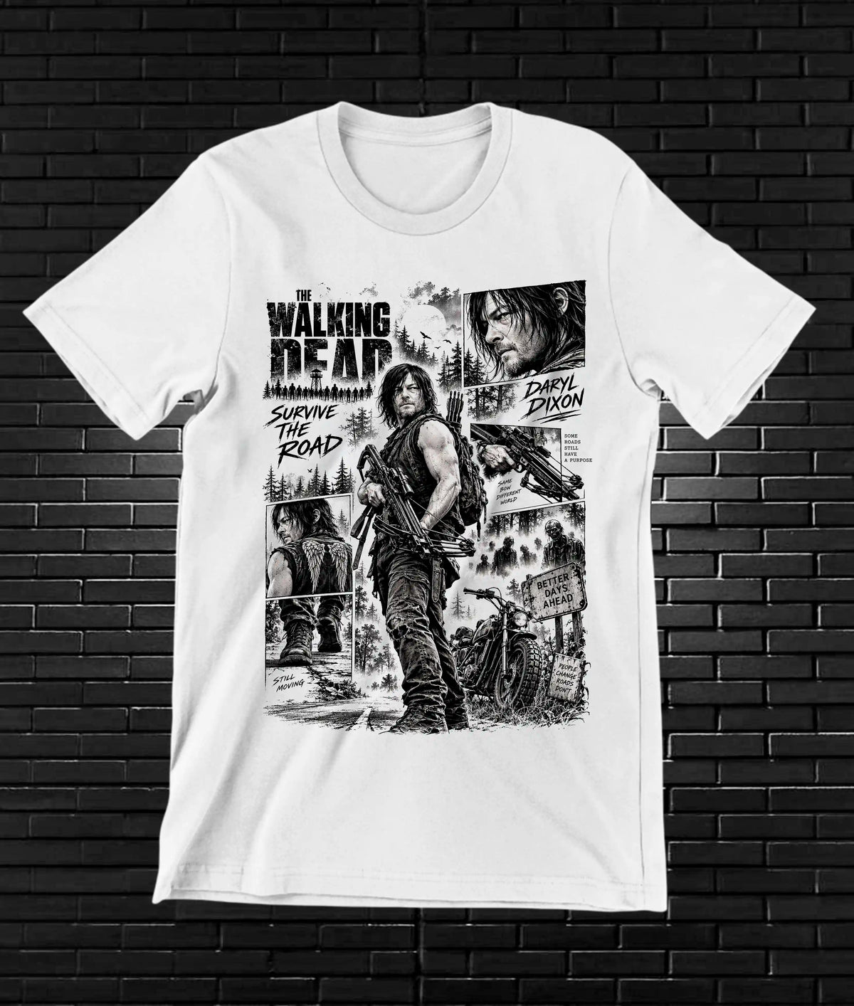 Camiseta The Walking Dead CAMINE BANIX Blanco