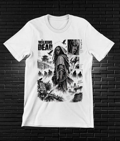 Camiseta The Walking Dead CAMINE MERON Blanco