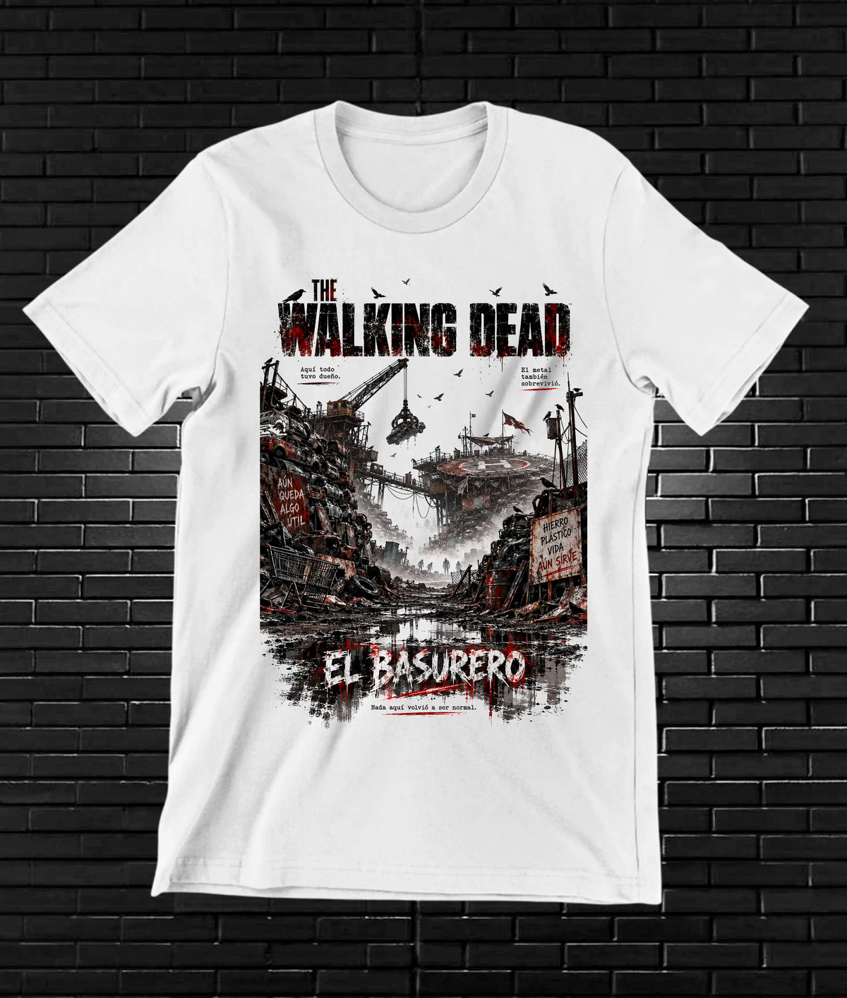 Camiseta The Walking Dead CAMINE NIVRA Blanco