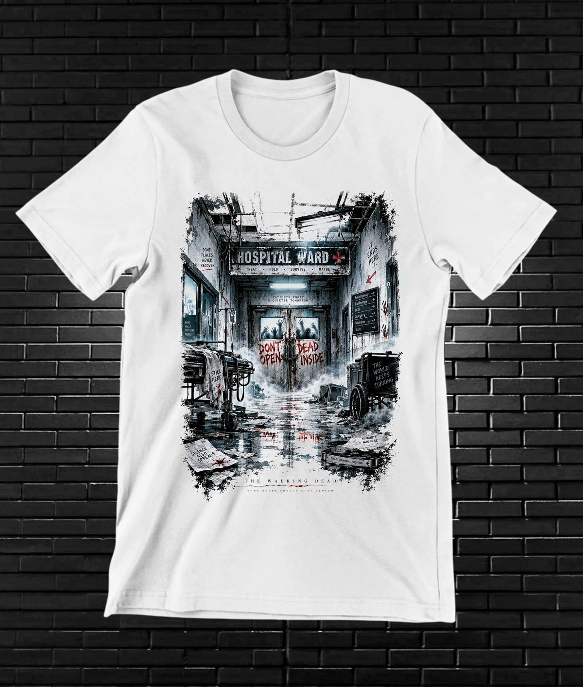 Camiseta The Walking Dead CAVEN BANIX Blanco
