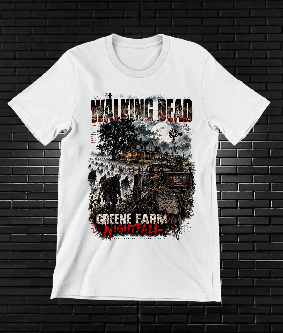 Camiseta The Walking Dead CAVEN BAREN Blanco