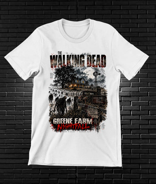 Camiseta The Walking Dead CAVEN BAREN Blanco