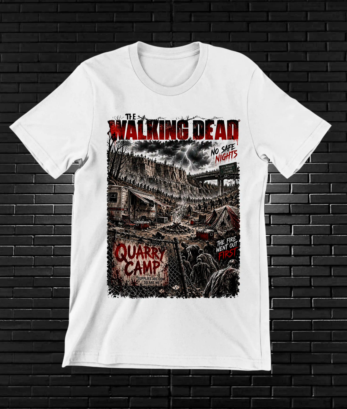 Camiseta The Walking Dead CAVEN CAVOX Blanco
