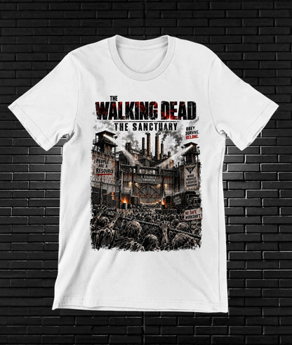 Camiseta The Walking Dead CAVEN MERON Blanco