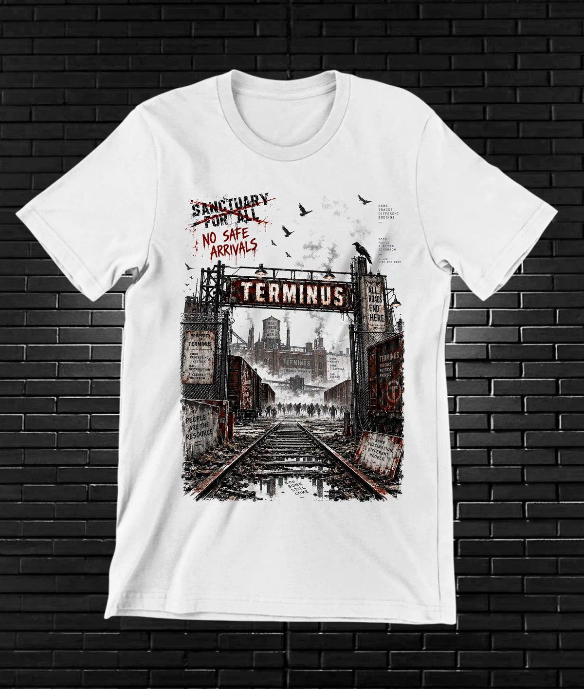 Camiseta The Walking Dead CAVEN NIVRA Blanco