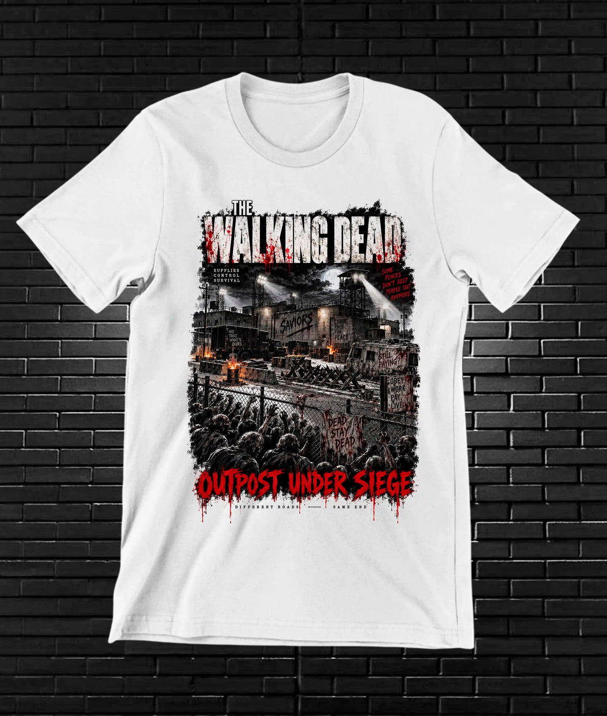 Camiseta The Walking Dead MELAR NIVRA Blanco