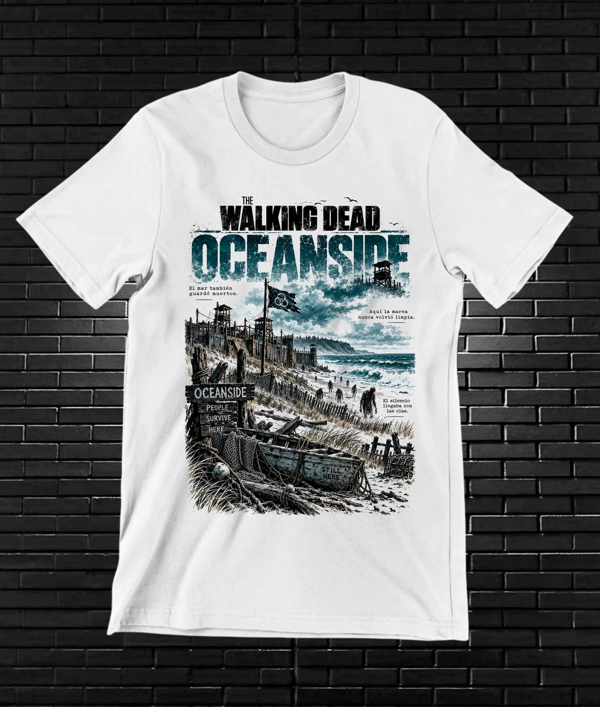 Camiseta The Walking Dead MERAK BANIX Blanco