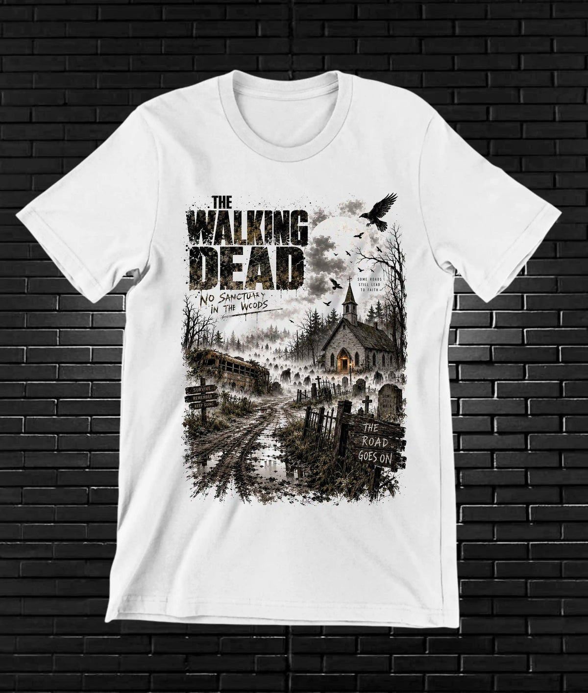 Camiseta The Walking Dead NIMOR BAREN Blanco