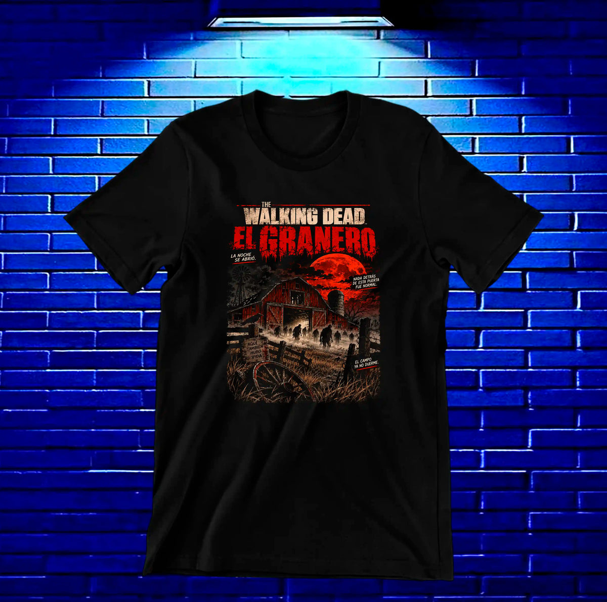 Camiseta The Walking Dead NIMOR BAREN Negro