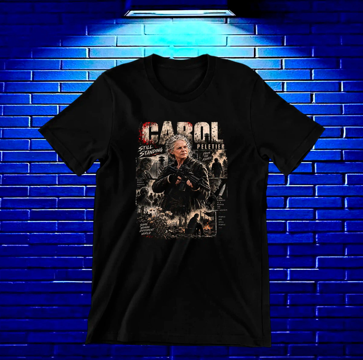 Camiseta The Walking Dead NIMOR NIVRA Negro