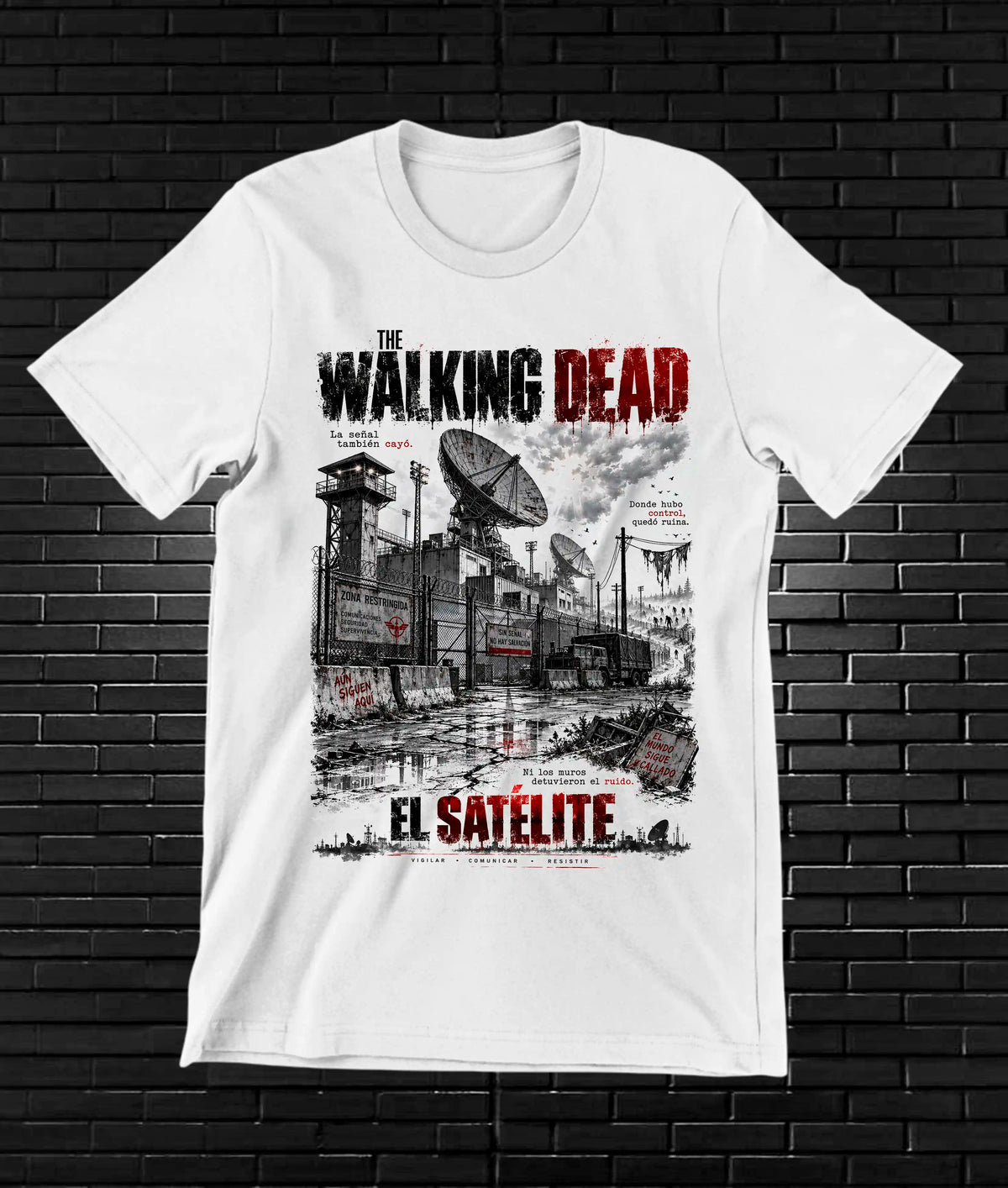 Camiseta The Walking Dead NIREN BAREN Blanco