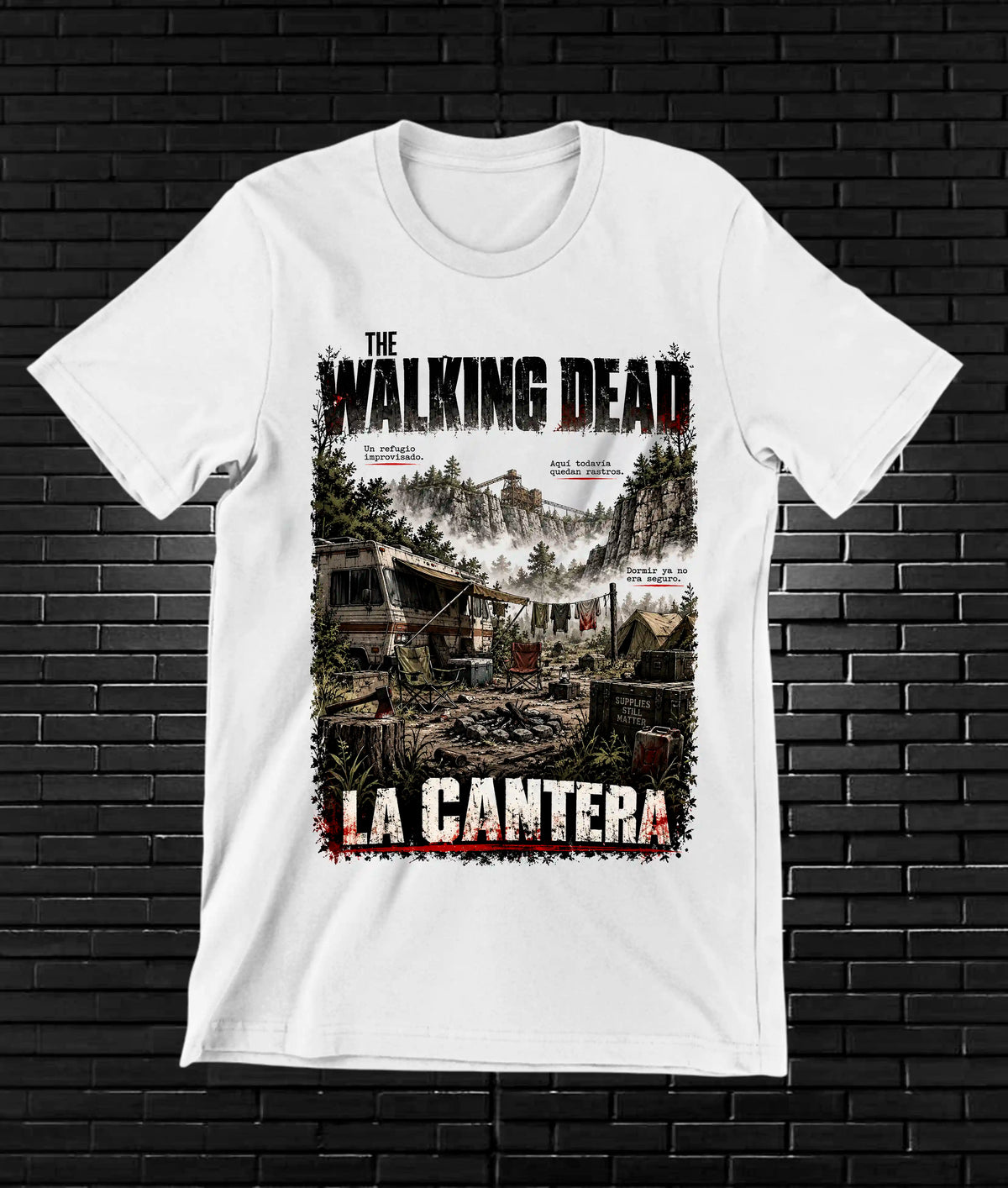 Camiseta The Walking Dead NIREN CAVOX Blanco
