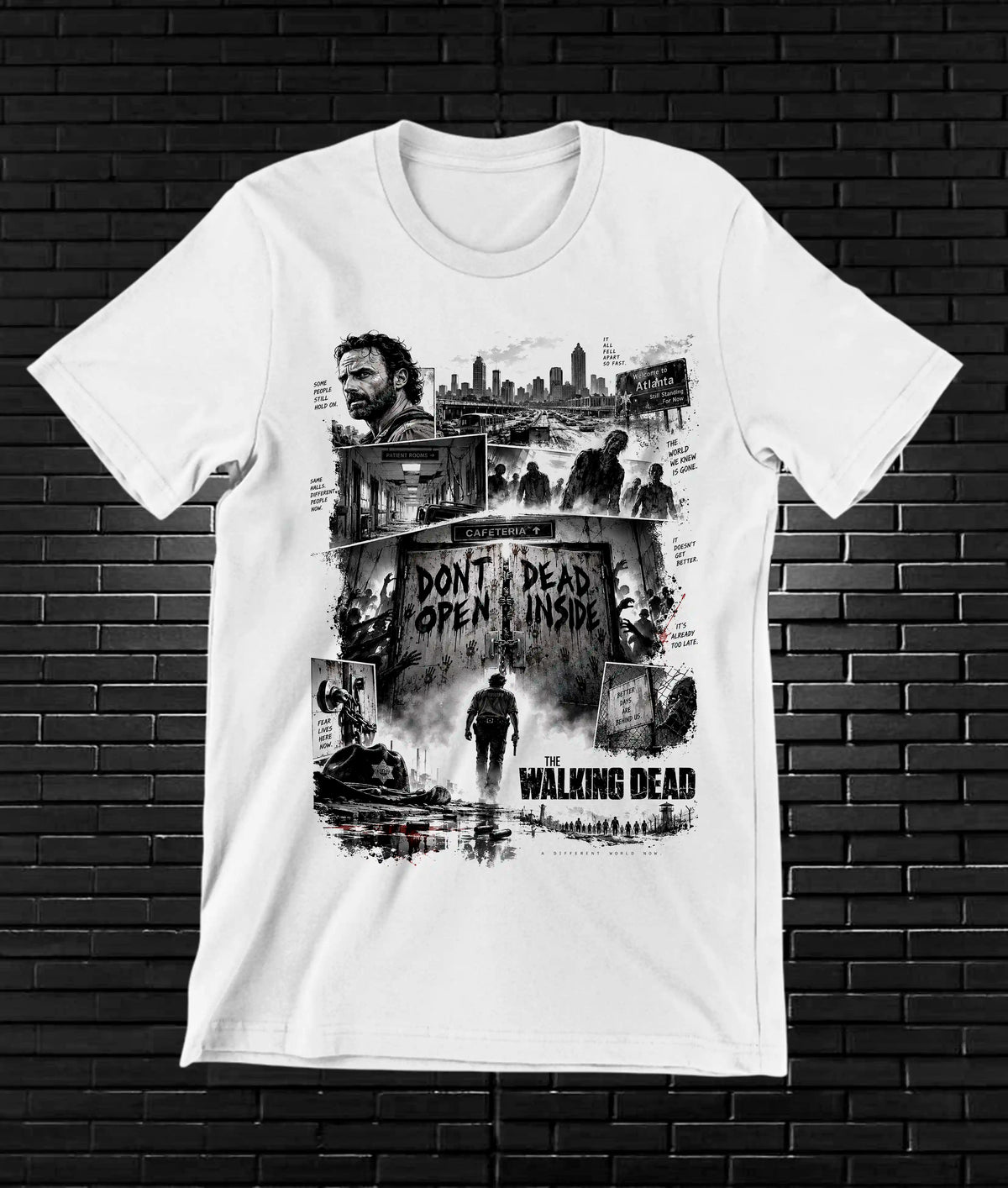 Camiseta The Walking Dead NIREN NIVRA Blanco
