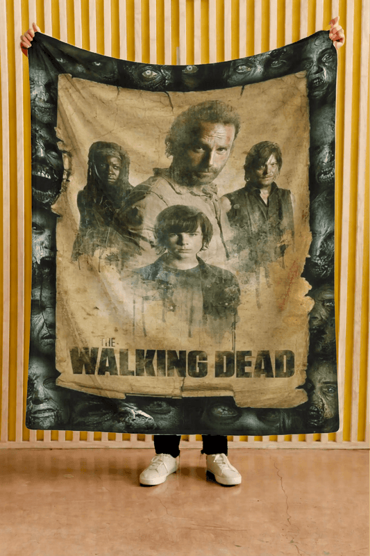 Cobija The walking dead – Rick y personajes · verde